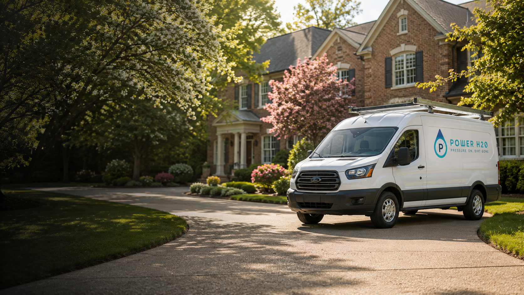 Power H2O van in front of a Metro Atlanta home